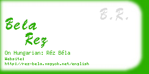bela rez business card