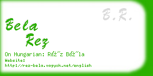 bela rez business card